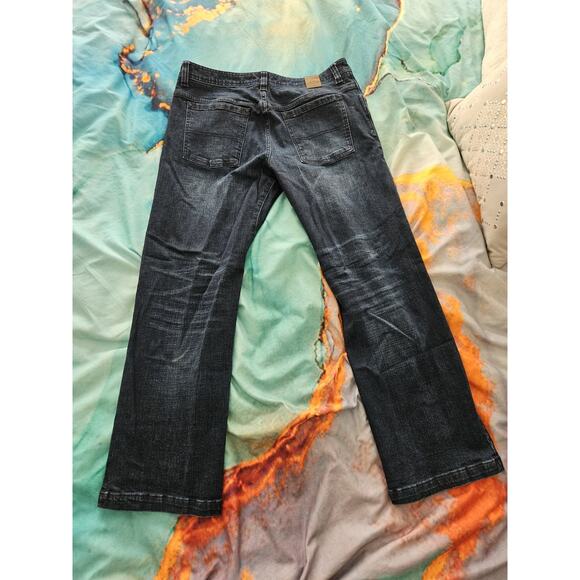 Prana Jeans Mens 35x30 Blue Denim Outdoor Casual Pockets Hiking - Picture 2 of 6